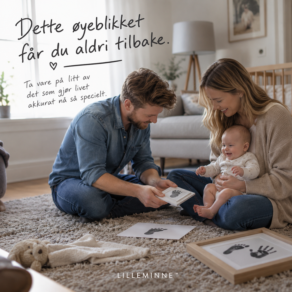 LilleMinne™ – Hånd- og fotavtrykk for baby