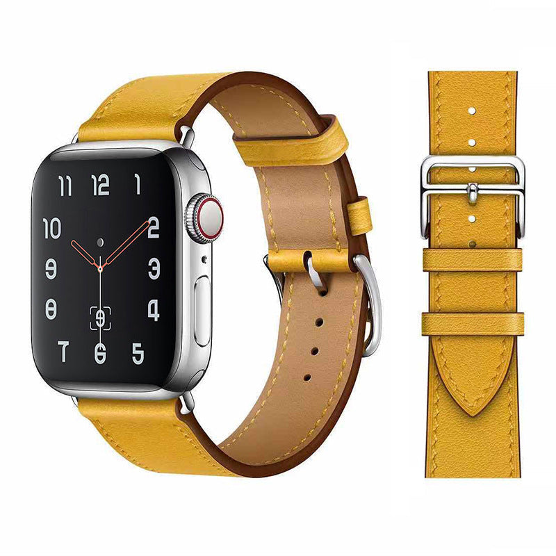 Apple Watch Remmer - Leather Strap Gul