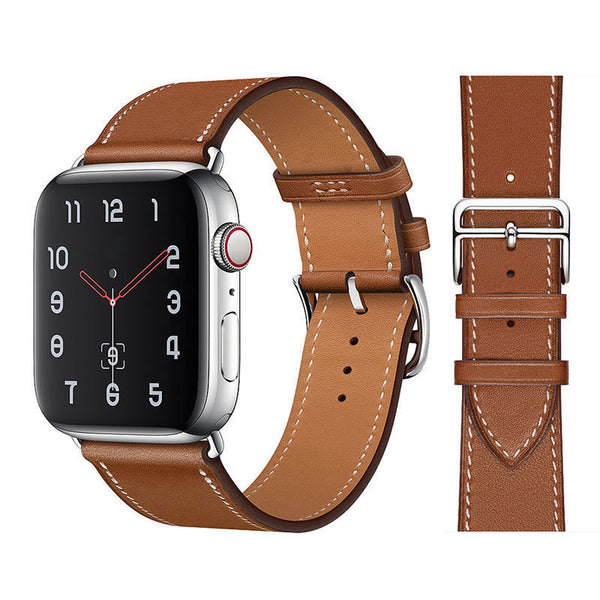 Apple Watch Remmer - Leather Strap Brun