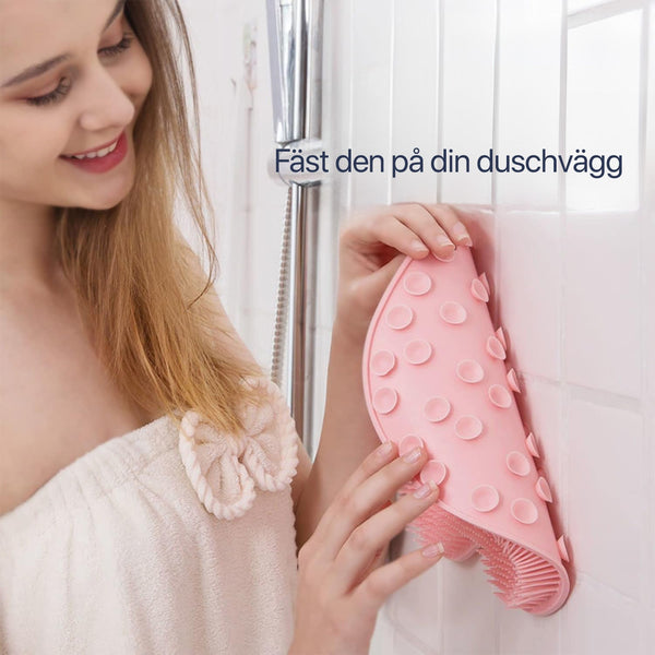 Skrubbmatta for føtter og kropp i duschen