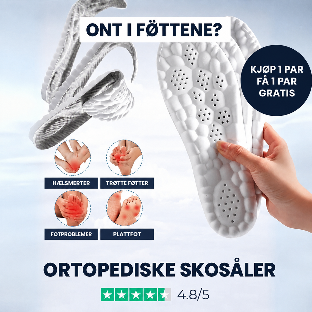 OrtoCloud 4D skoinnlegg for hælspore og fotsmerter