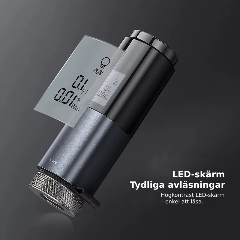 Portabel alkoholmätare - beröringsfri & laddningsbar