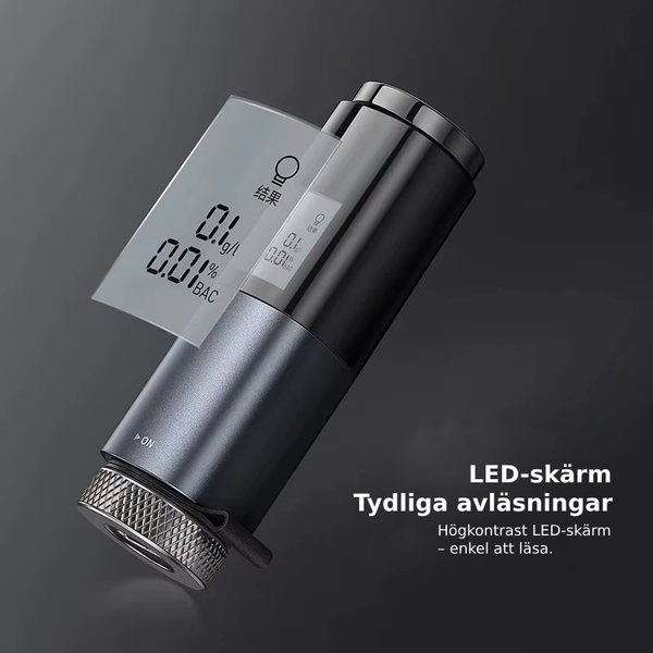 Portabel alkoholmätare - beröringsfri & laddningsbar