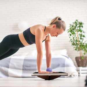 Balansbräda i trä - trening for styrka, balanse og rehabilitering