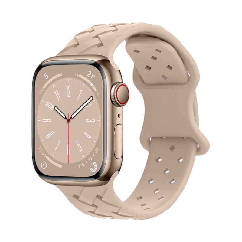 Apple Watch Remmer - Braided Silicon Beige