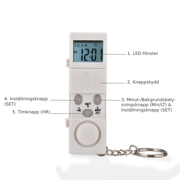Pillerdoserare med alarm for veckoplanering