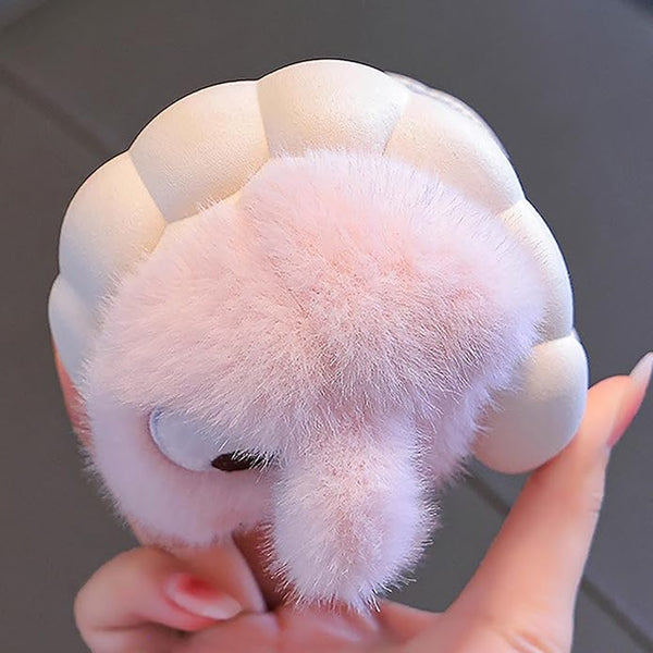 Fluffiga kanintofflor for barn