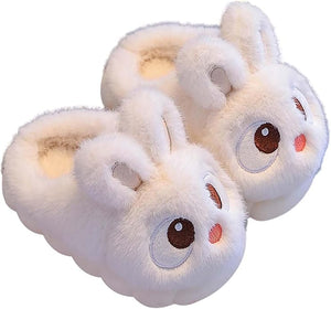 Fluffiga kanintofflor for barn