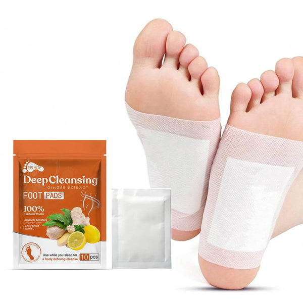 Detox fotplåster - ingefära og bambuvinäger 10 st