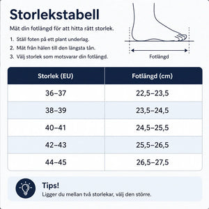 Fodrade vintertofflor - støtdempende og ergonomiska