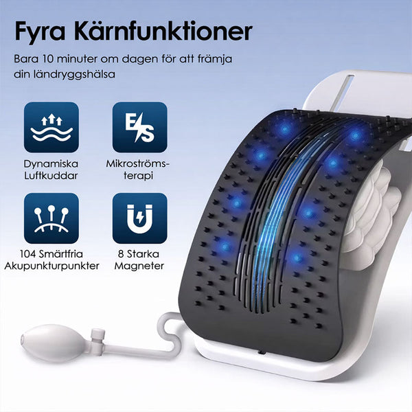 Elektrisk ryggsträckare med uppblåsbar ryggstretch