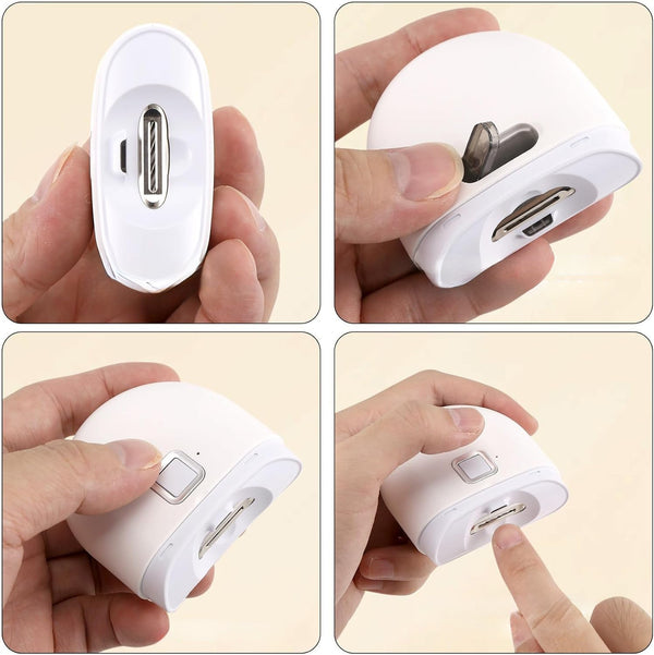 Elektrisk nagelklippare med LED-lys