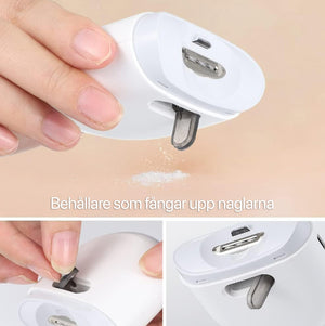 Elektrisk nagelklippare med LED-lys