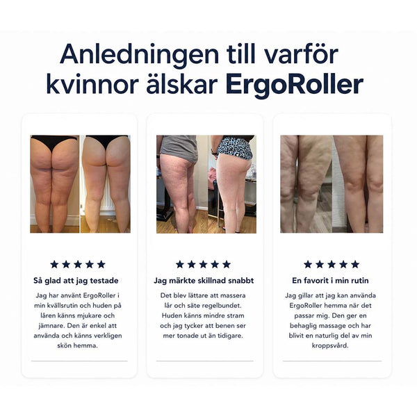 ErgoRoller massageroller for celluliter og muskelmassage