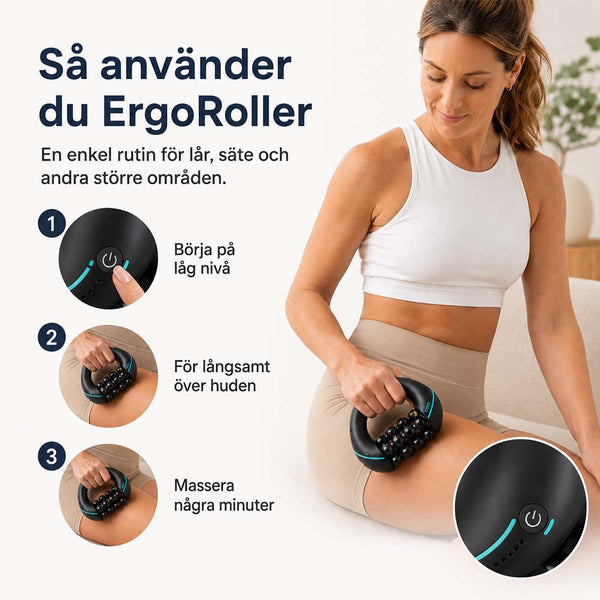 ErgoRoller massageroller for celluliter og muskelmassage