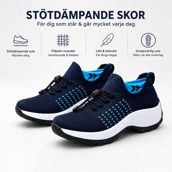 ErgoShoe - støtdempende skor for promenader og arbete