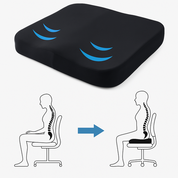 Ergonomisk sittkudde for höfter og ryggavlastning