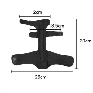 Fingerskena med aluminiumstöd - støtte for finger og handled