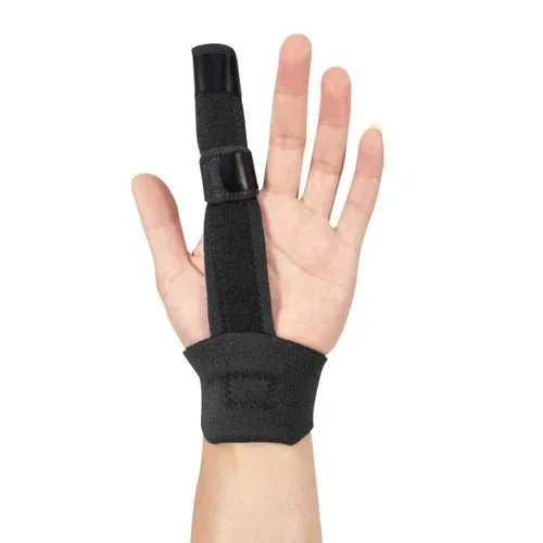 Fingerskena med aluminiumstöd - støtte for finger og handled