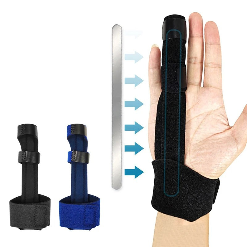 Fingerskena med aluminiumstöd - støtte for finger og handled