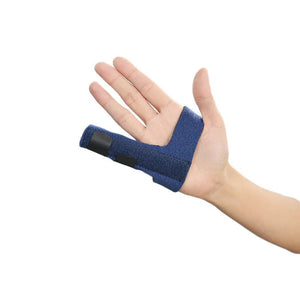 Fingerskena med böjbar metallskena for støtte