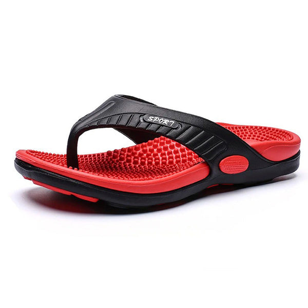 Flip flops med massagesula og halkgrepp