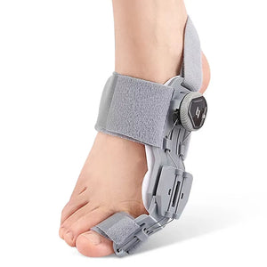 Tåkorrigerare for hallux valgus med justerbart støtte