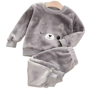 Pyjamas fleece barn - mysigt 2-delat set