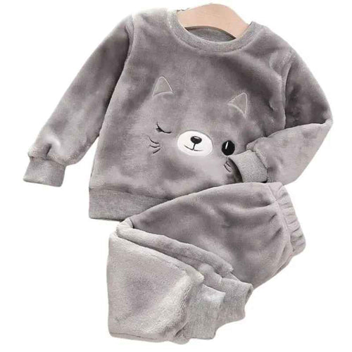 Pyjamas fleece barn - mysigt 2-delat set