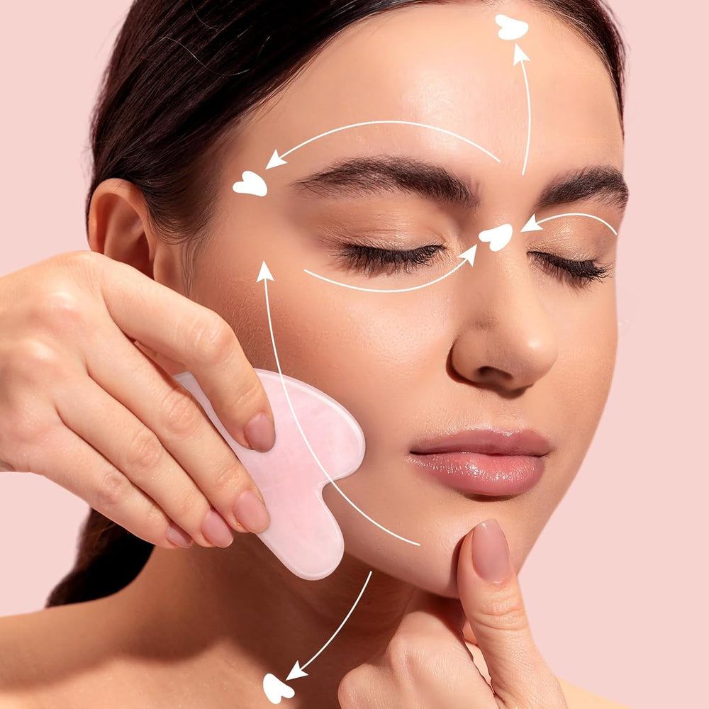 Gua Sha skrapa for ansiktsmassage