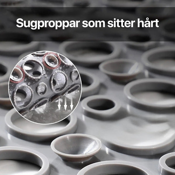 Halkfri badkarsmatta med sugkoppar