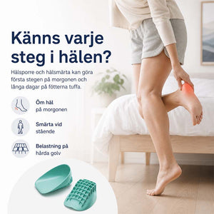 Hælkopper mot hælspore og hælsmerter - støtdempende avlastning