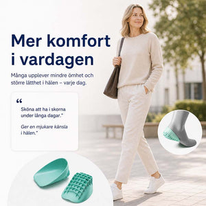 Hælkopper mot hælspore og hælsmerter - støtdempende avlastning