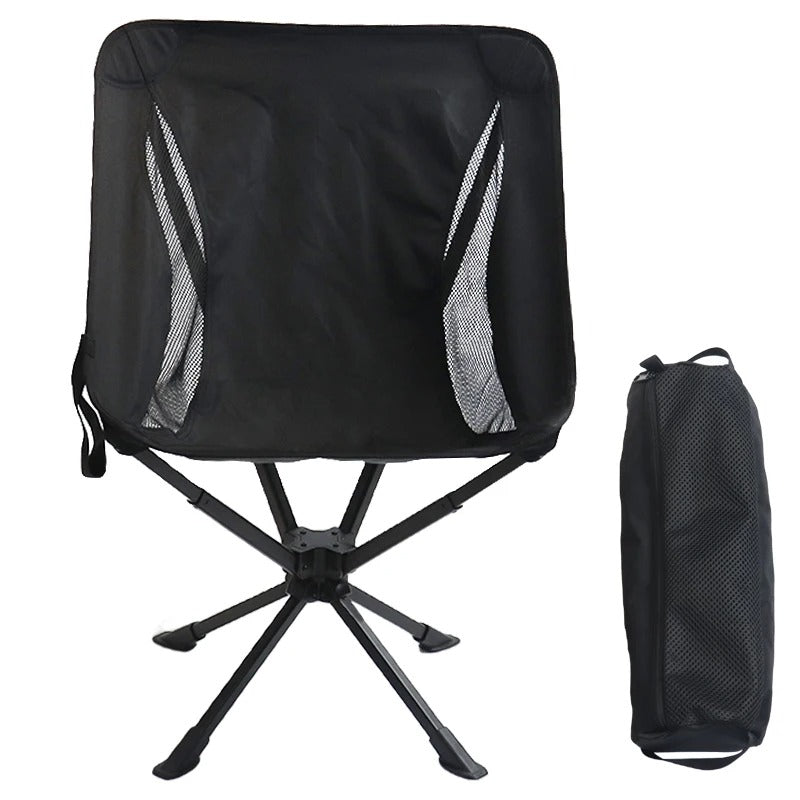 Hopfällbar campingstol - kompakt og ergonomisk