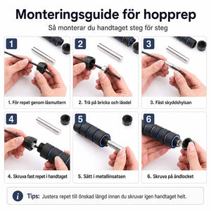 Hopprep justerbart for cardio og hemmaträning