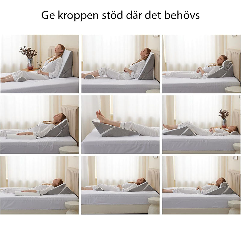Kilepute justerbar - støtte for rygg, søvn & rehab