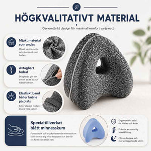 Knäkudde for bedre sovposition og höftavlastning