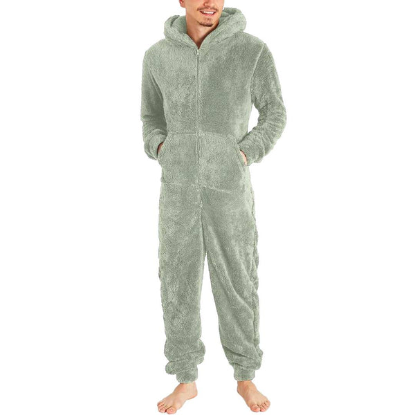 Fleece jumpsuit herr - varm & mysig overall