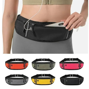 Justerbart löpbälte med mobilficka