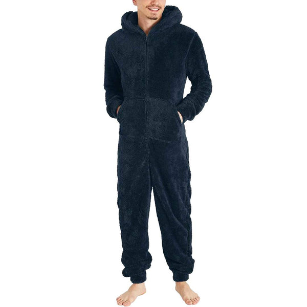 Fleece jumpsuit herr - varm & mysig overall