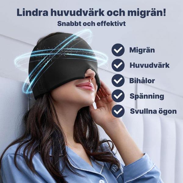 Migränmask - lindrar hodepine og feber