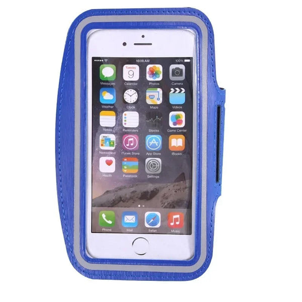 Mobilarmband for løping - justerbart fodral med skärmskydd