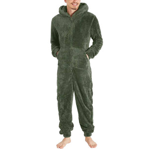 Fleece jumpsuit herr - varm & mysig overall