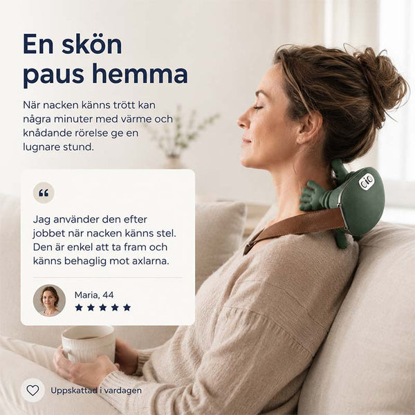 Nakkemassasje elektrisk med varme og knådning