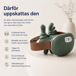 Nakkemassasje elektrisk med varme og knådning