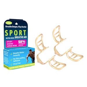 Snarkreducerande näsklämma for sport