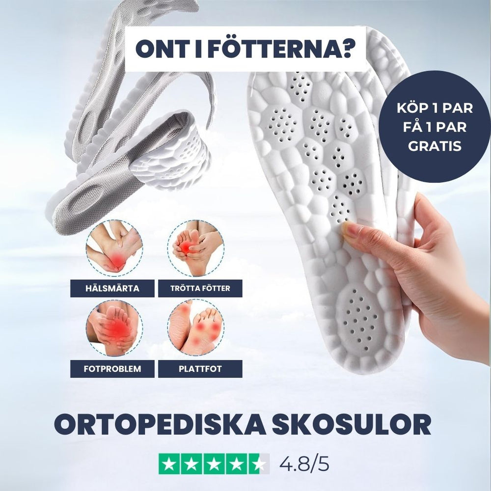 OrtoCloud 4D skoinnlegg for hælspore og fotvärk