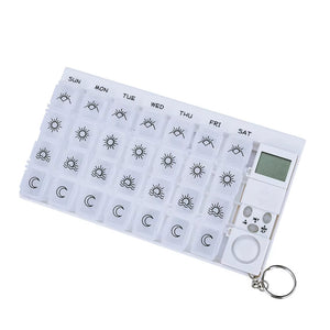Pillerdoserare med alarm for veckoplanering