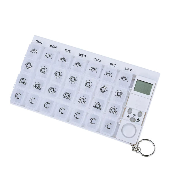 Pillerdoserare med alarm for veckoplanering