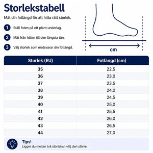 Promenadskor for breda føtter med justerbar passform